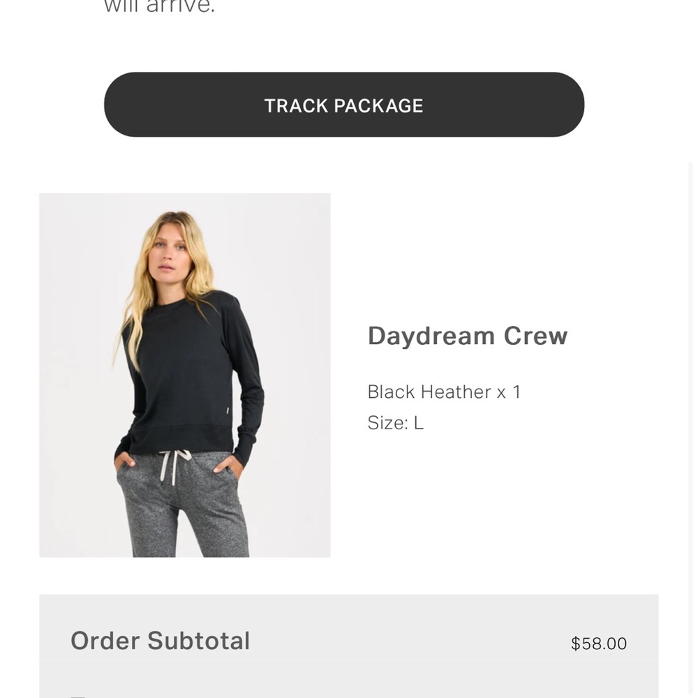 Vuori daydream crew x 2 shirts. See description